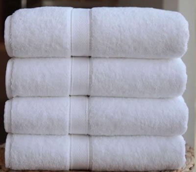 Folded cotton hand towels